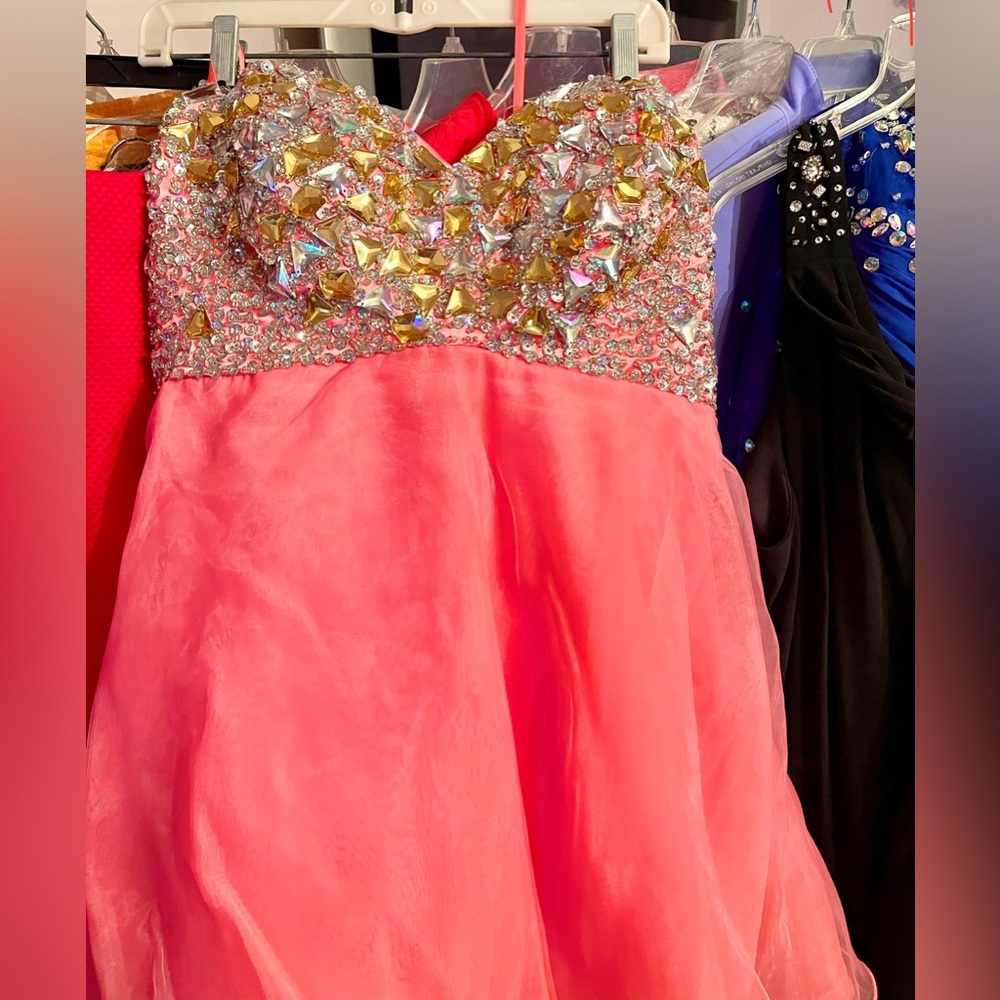 Custom Shortee Size 14 Plus Size Rhinestone, Crystals, Pageant